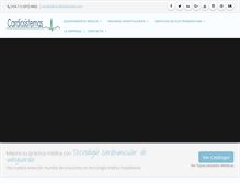 Tablet Screenshot of cardiosistemas.com